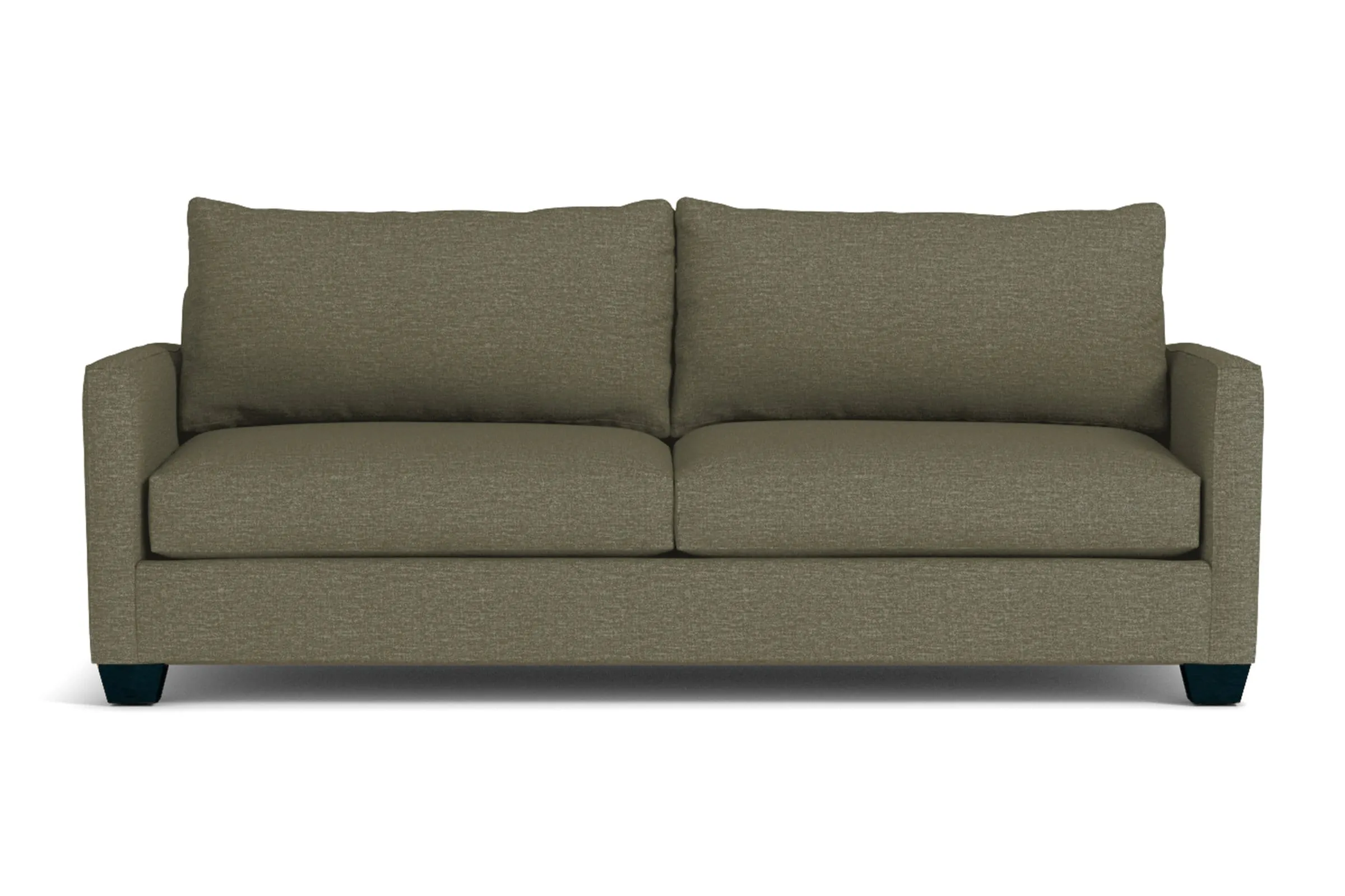 Tuxedo Queen Size Sleeper Sofa Bed :: Leg Finish: Espresso / Sleeper Option: Memory Foam Mattress