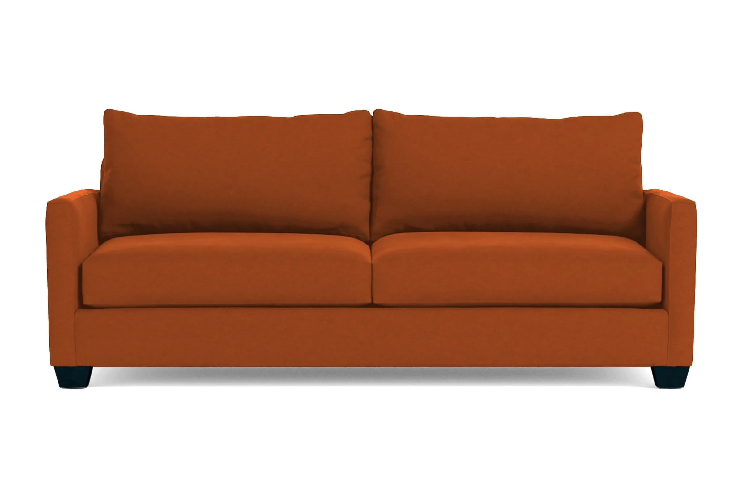 Tuxedo Queen Size Sleeper Sofa Bed :: Leg Finish: Espresso / Sleeper Option: Memory Foam Mattress
