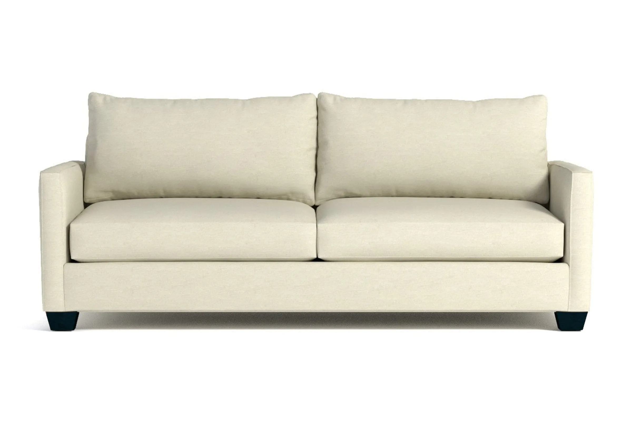 Tuxedo Queen Size Sleeper Sofa Bed :: Leg Finish: Espresso / Sleeper Option: Memory Foam Mattress