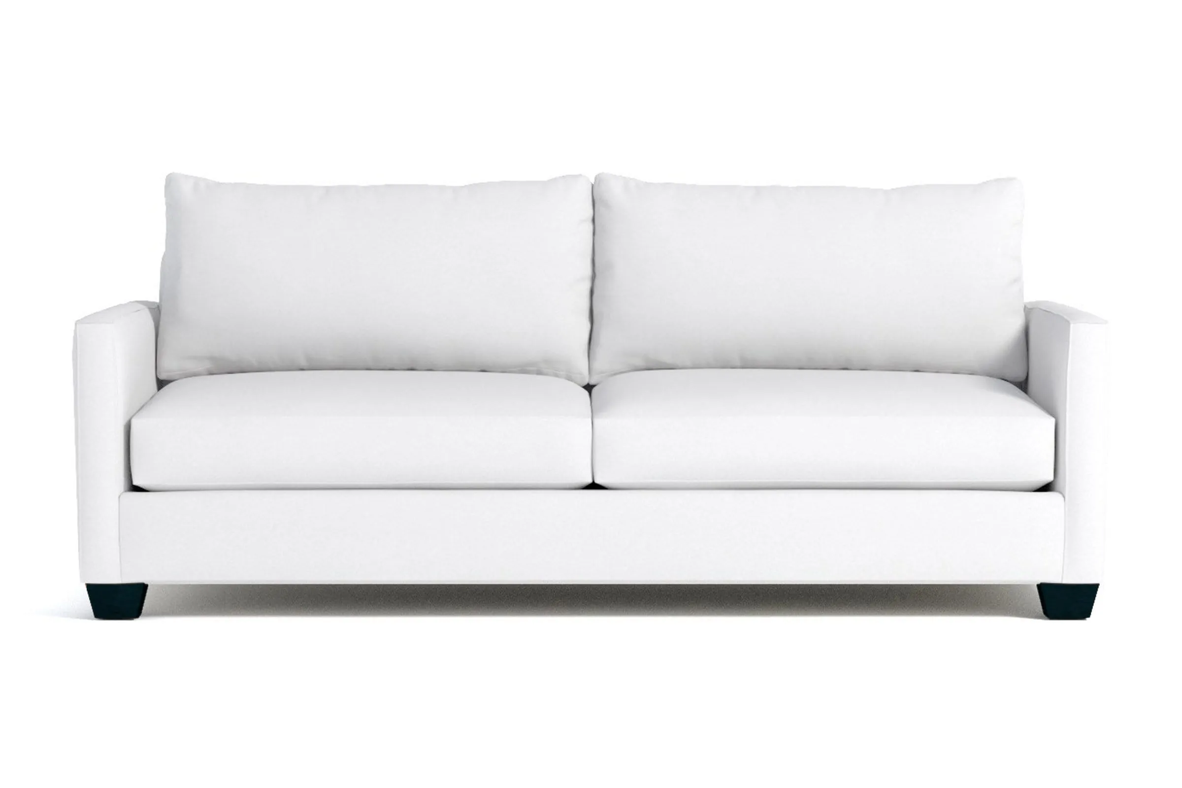 Tuxedo Queen Size Sleeper Sofa Bed :: Leg Finish: Espresso / Sleeper Option: Memory Foam Mattress