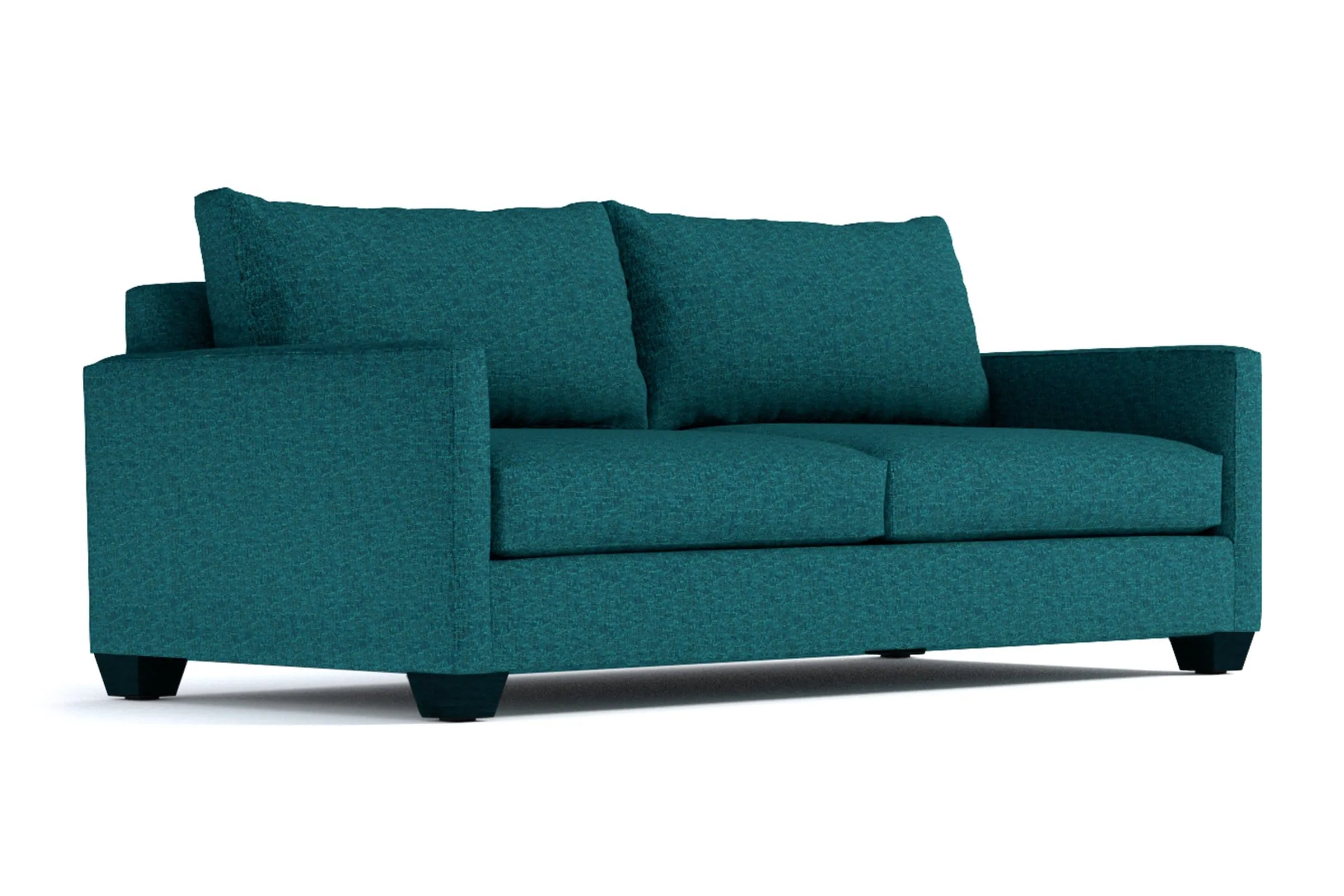 Tuxedo Queen Size Sleeper Sofa Bed :: Leg Finish: Espresso / Sleeper Option: Memory Foam Mattress