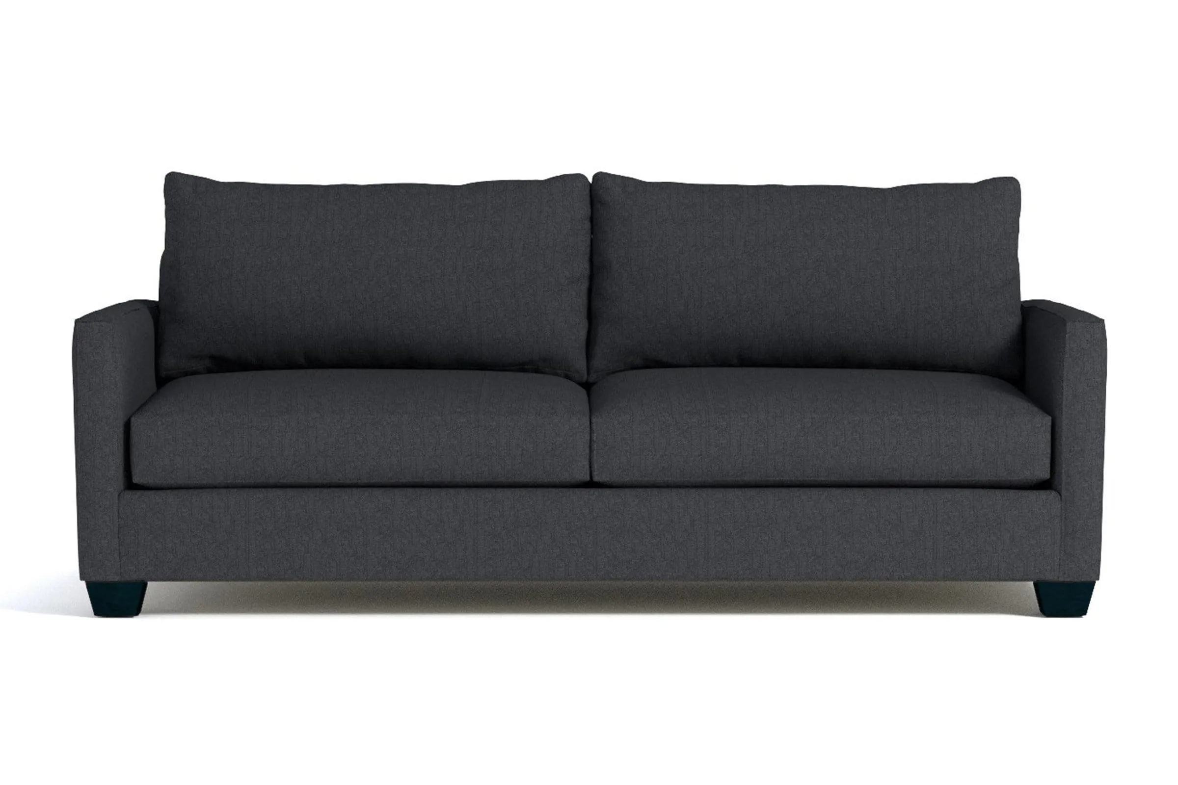 Tuxedo Queen Size Sleeper Sofa Bed :: Leg Finish: Espresso / Sleeper Option: Memory Foam Mattress