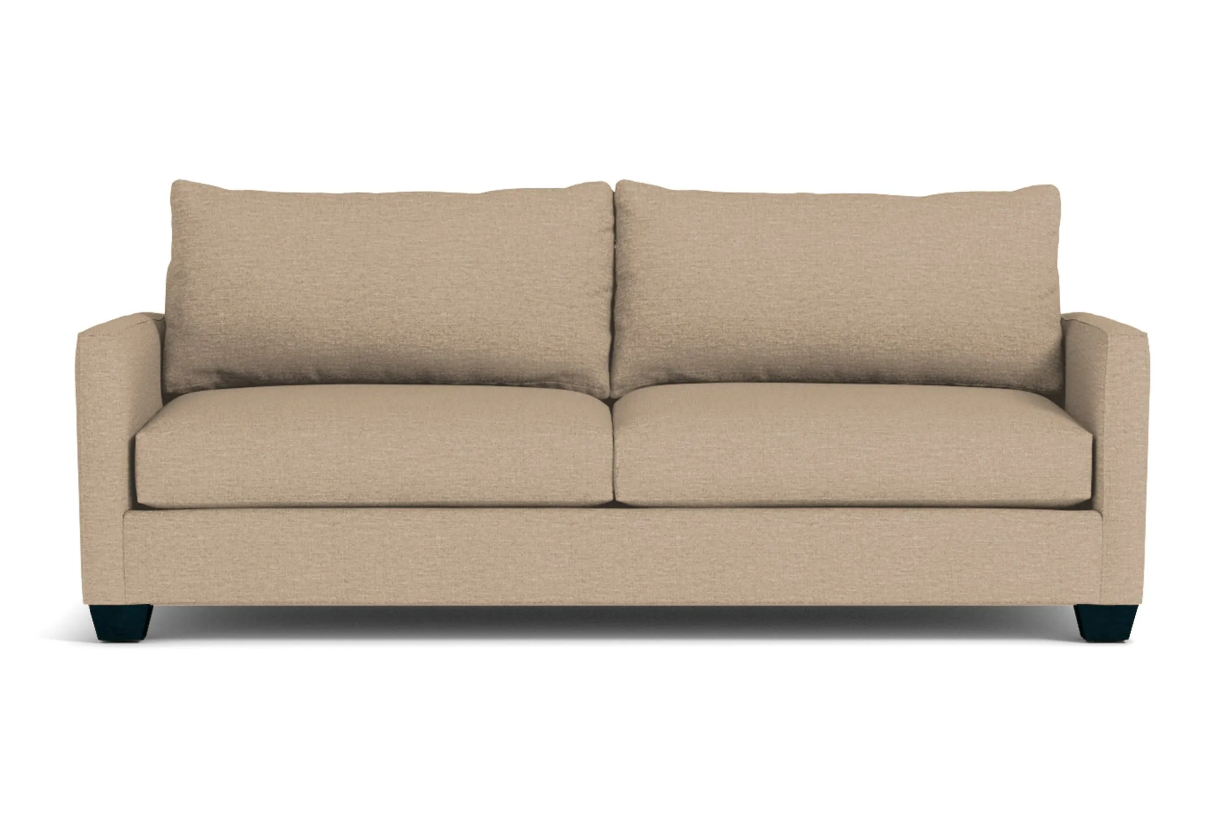 Tuxedo Queen Size Sleeper Sofa Bed :: Leg Finish: Espresso / Sleeper Option: Memory Foam Mattress
