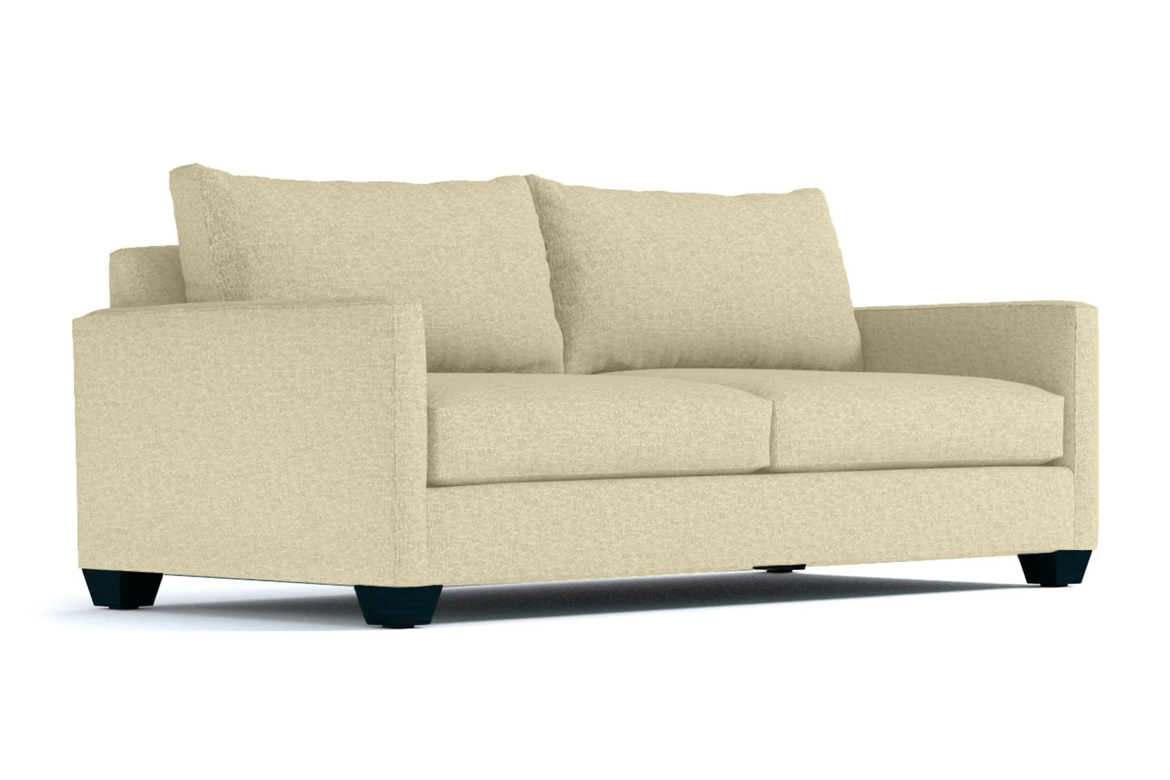 Tuxedo Queen Size Sleeper Sofa Bed :: Leg Finish: Espresso / Sleeper Option: Memory Foam Mattress