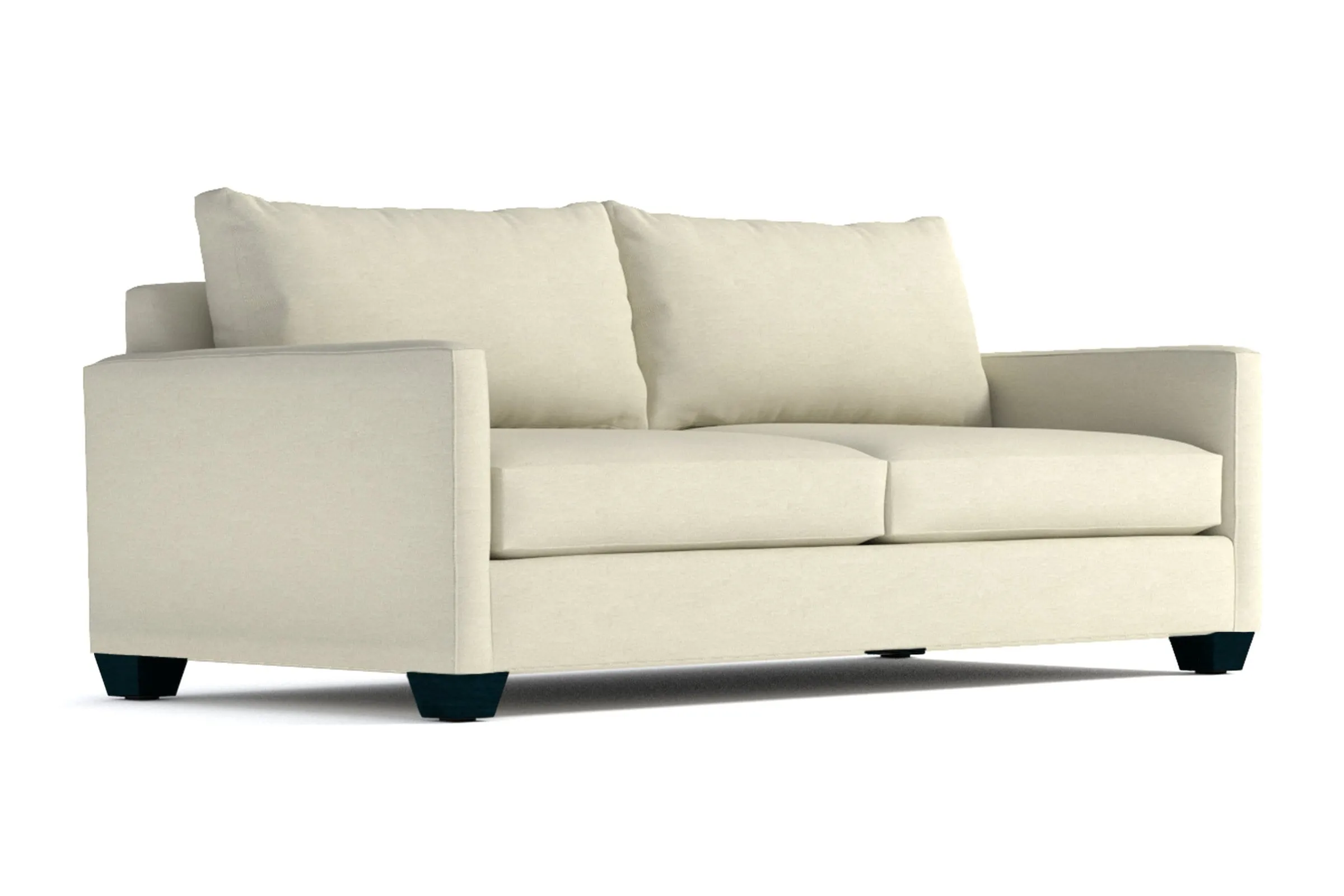 Tuxedo Queen Size Sleeper Sofa Bed :: Leg Finish: Espresso / Sleeper Option: Memory Foam Mattress