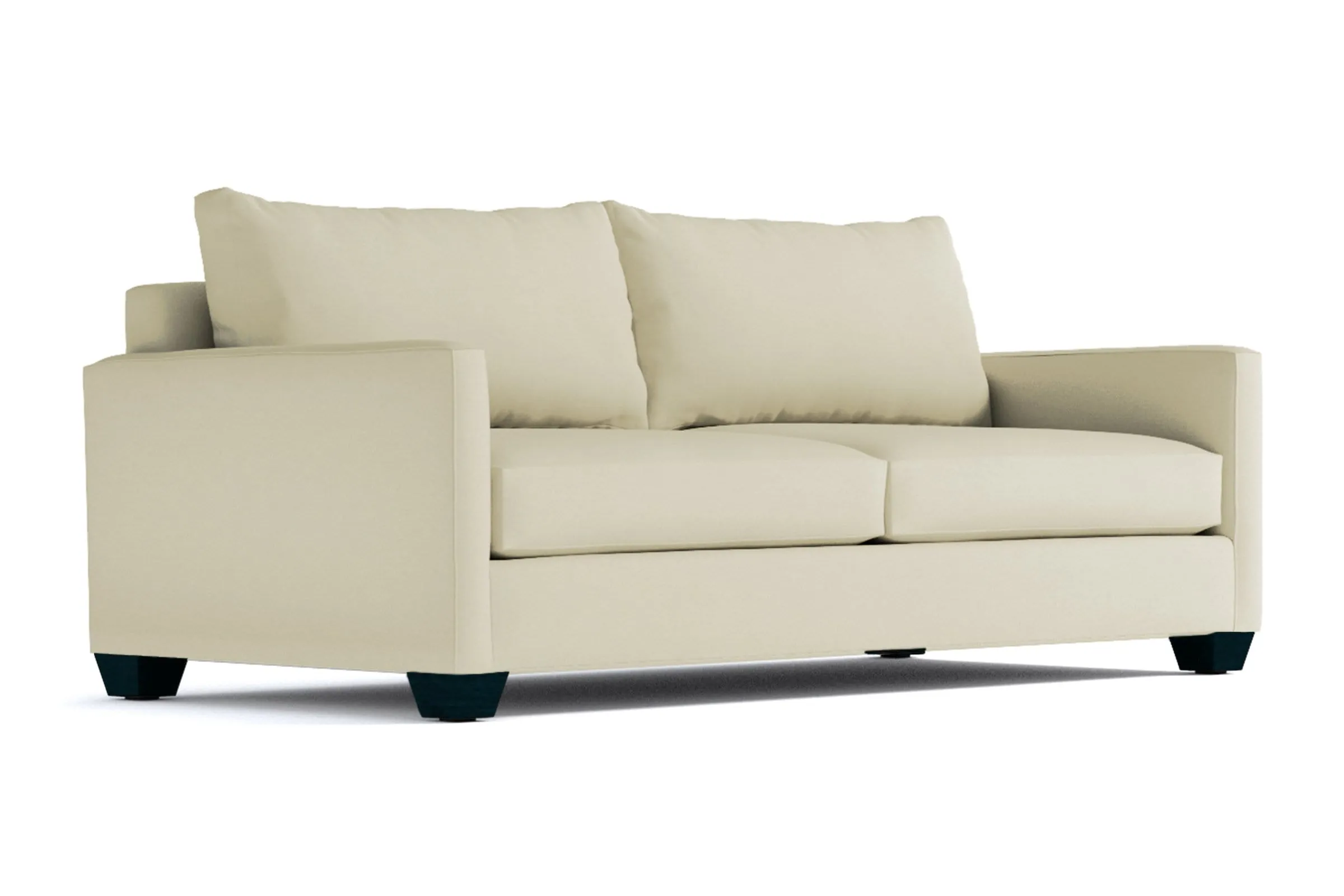 Tuxedo Queen Size Sleeper Sofa Bed :: Leg Finish: Espresso / Sleeper Option: Memory Foam Mattress