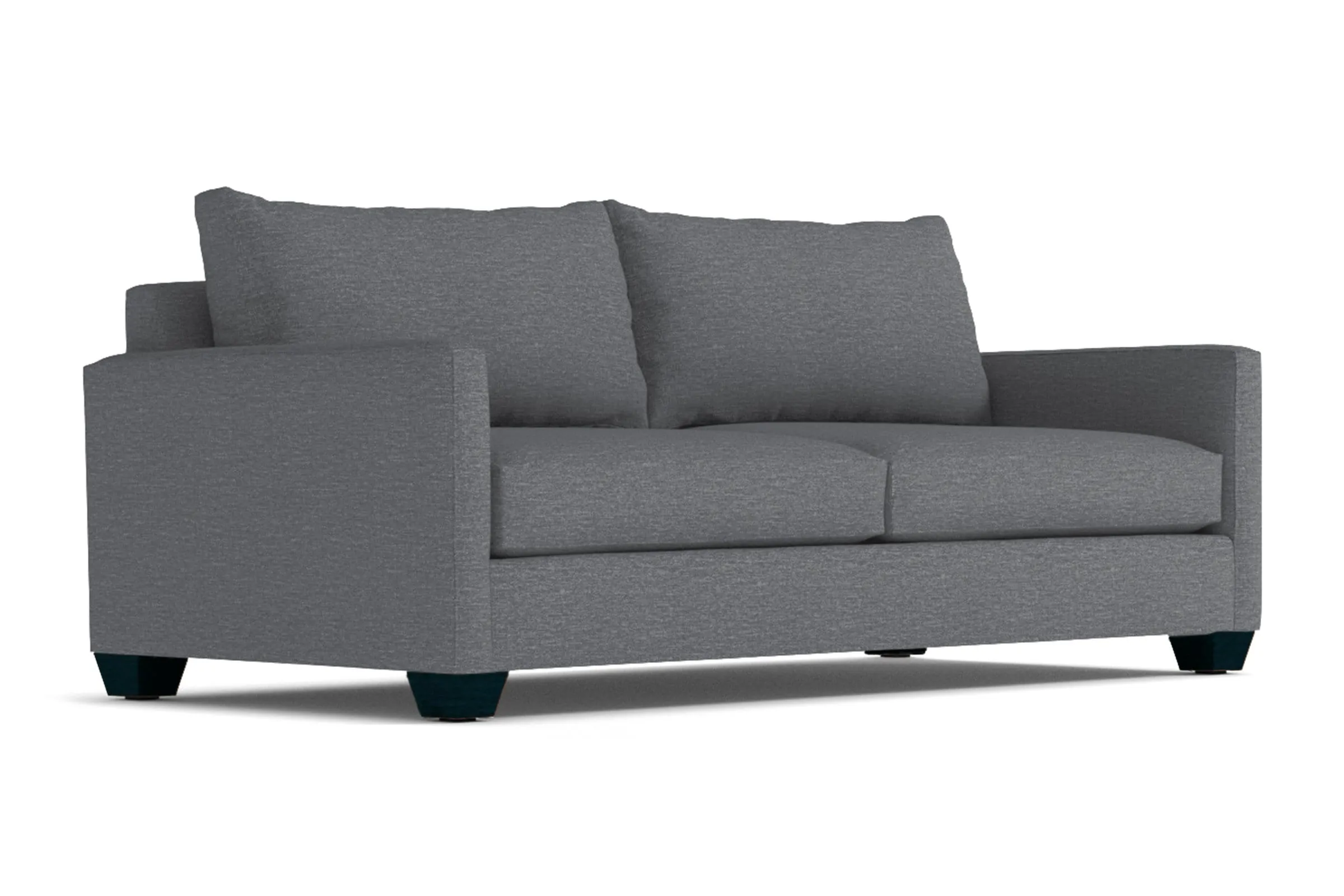 Tuxedo Queen Size Sleeper Sofa Bed :: Leg Finish: Espresso / Sleeper Option: Memory Foam Mattress