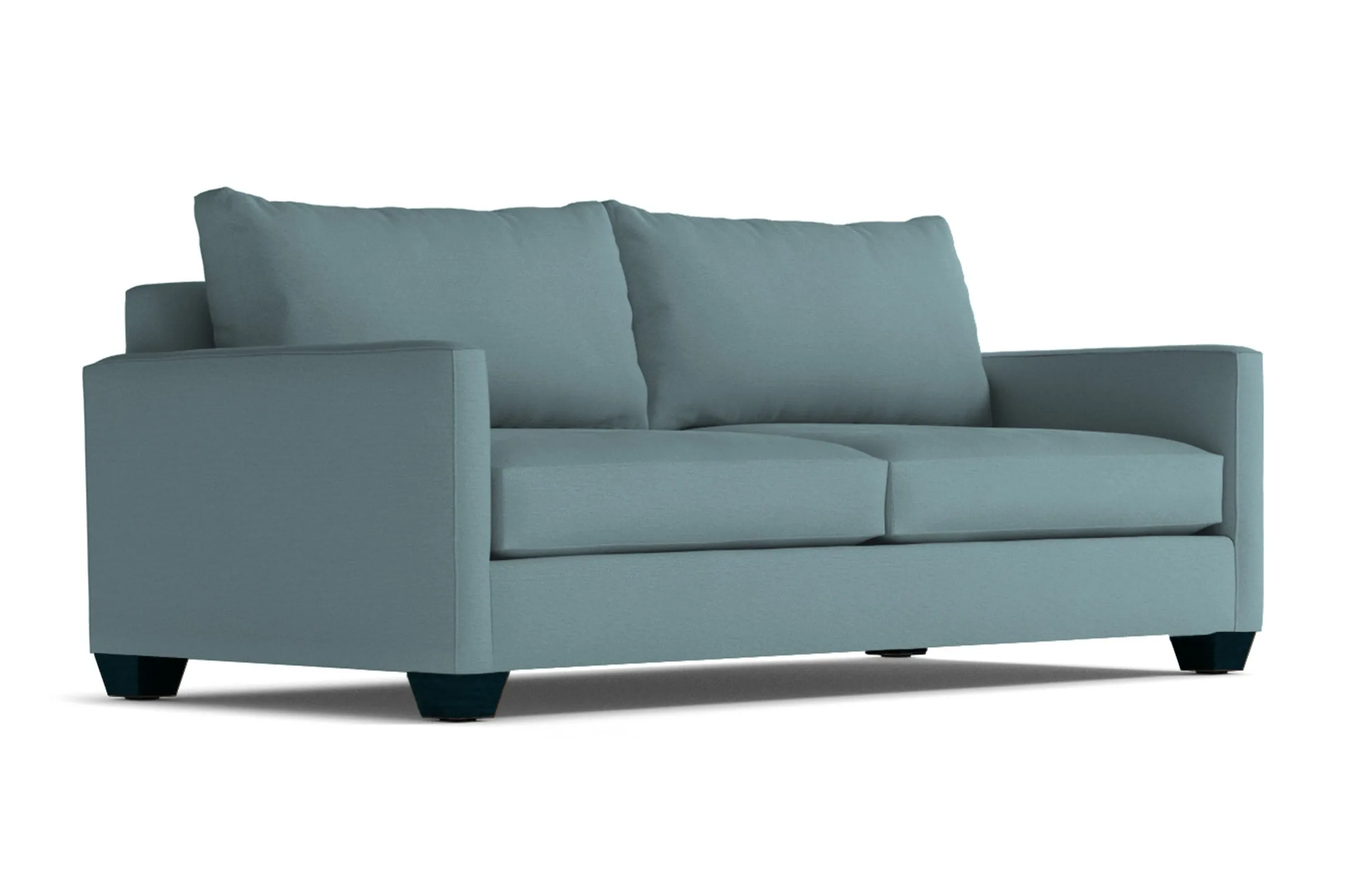Tuxedo Queen Size Sleeper Sofa Bed :: Leg Finish: Espresso / Sleeper Option: Memory Foam Mattress