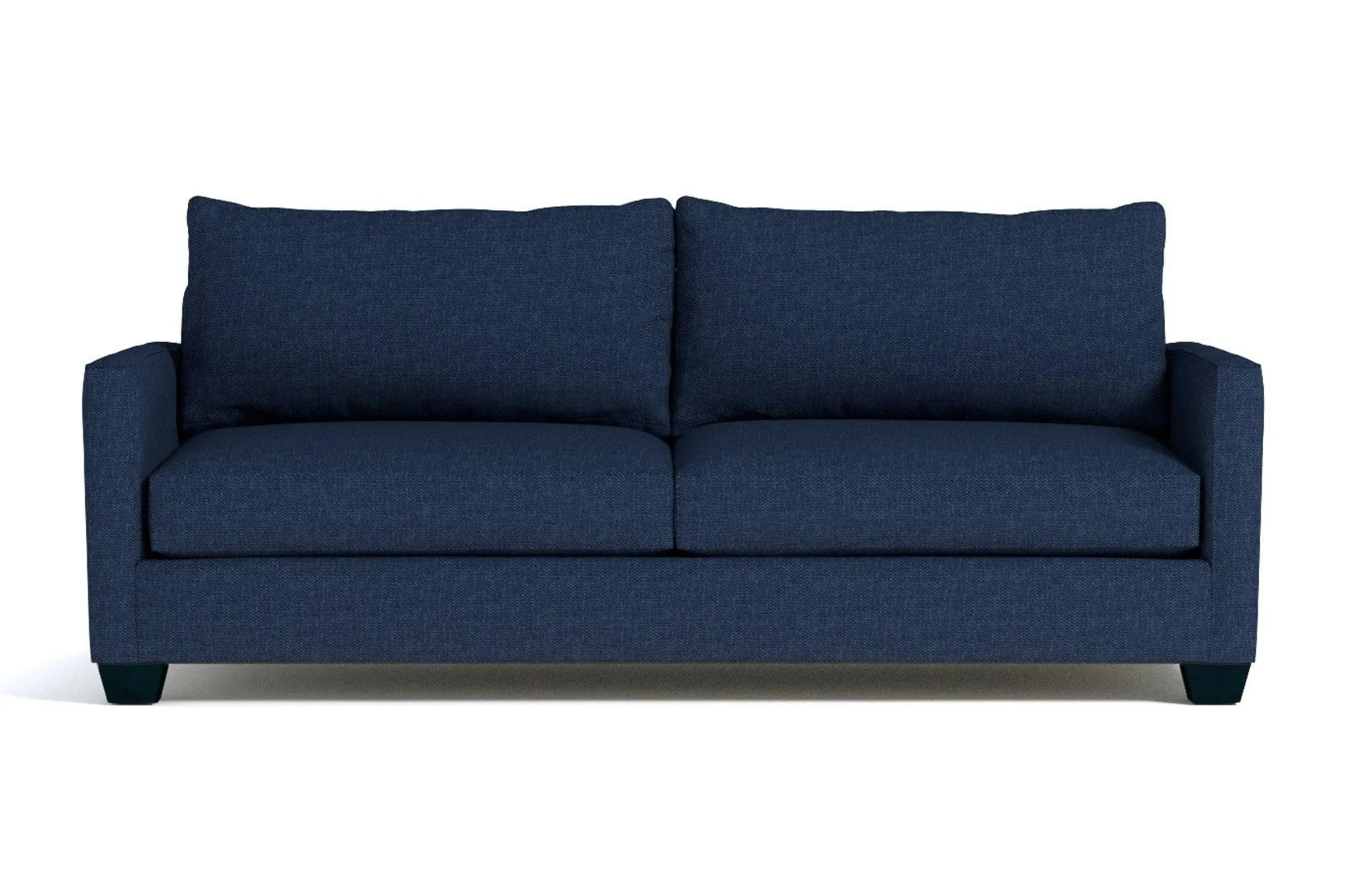 Tuxedo Queen Size Sleeper Sofa Bed :: Leg Finish: Espresso / Sleeper Option: Memory Foam Mattress