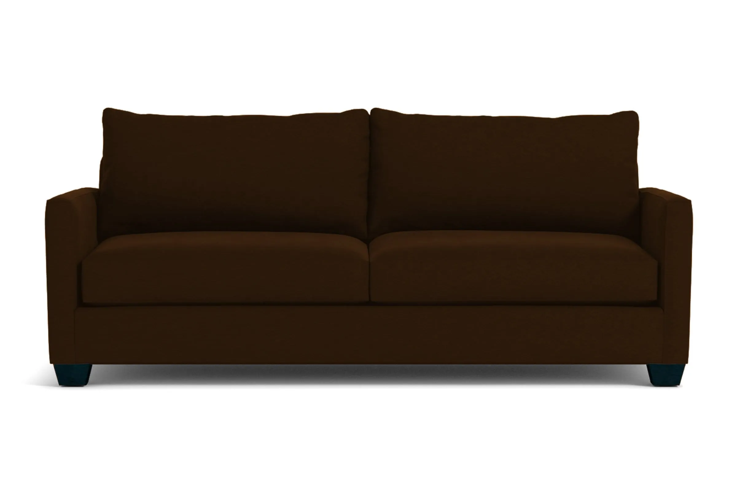 Tuxedo Queen Size Sleeper Sofa Bed :: Leg Finish: Espresso / Sleeper Option: Memory Foam Mattress