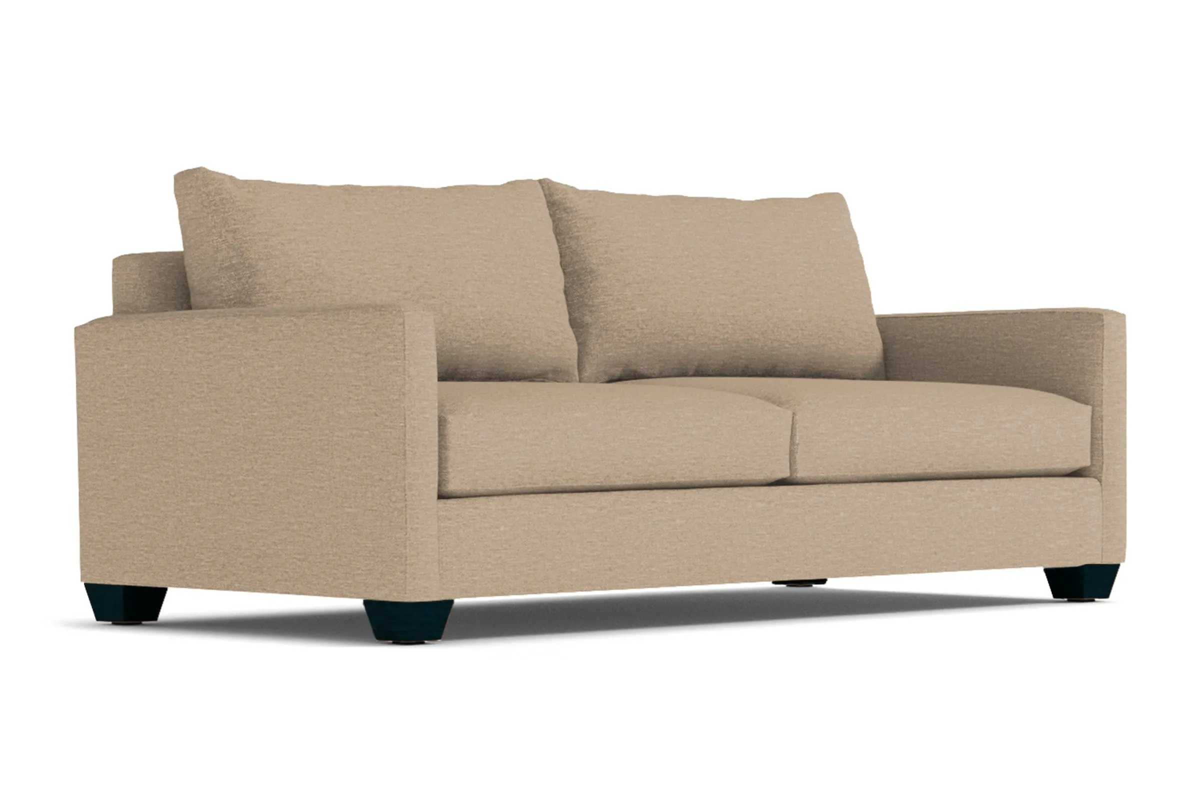 Tuxedo Queen Size Sleeper Sofa Bed :: Leg Finish: Espresso / Sleeper Option: Memory Foam Mattress