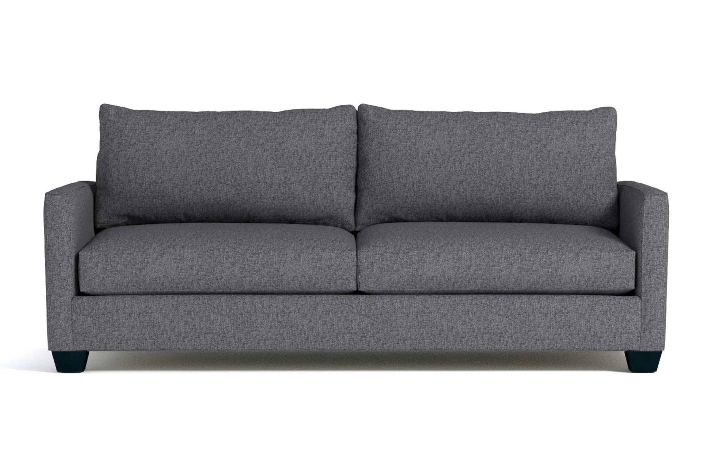 Tuxedo Queen Size Sleeper Sofa Bed :: Leg Finish: Espresso / Sleeper Option: Memory Foam Mattress