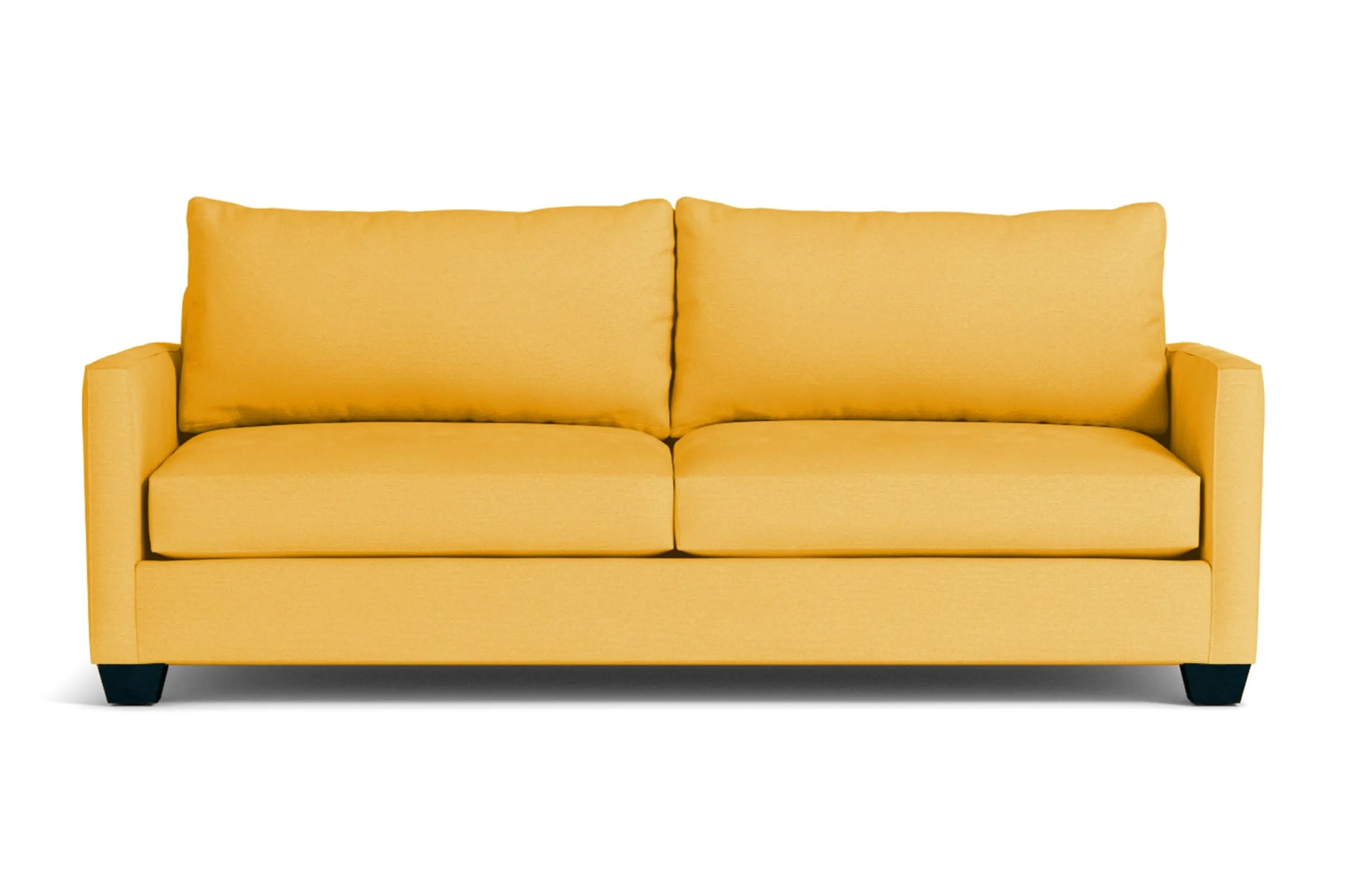 Tuxedo Queen Size Sleeper Sofa Bed :: Leg Finish: Espresso / Sleeper Option: Memory Foam Mattress