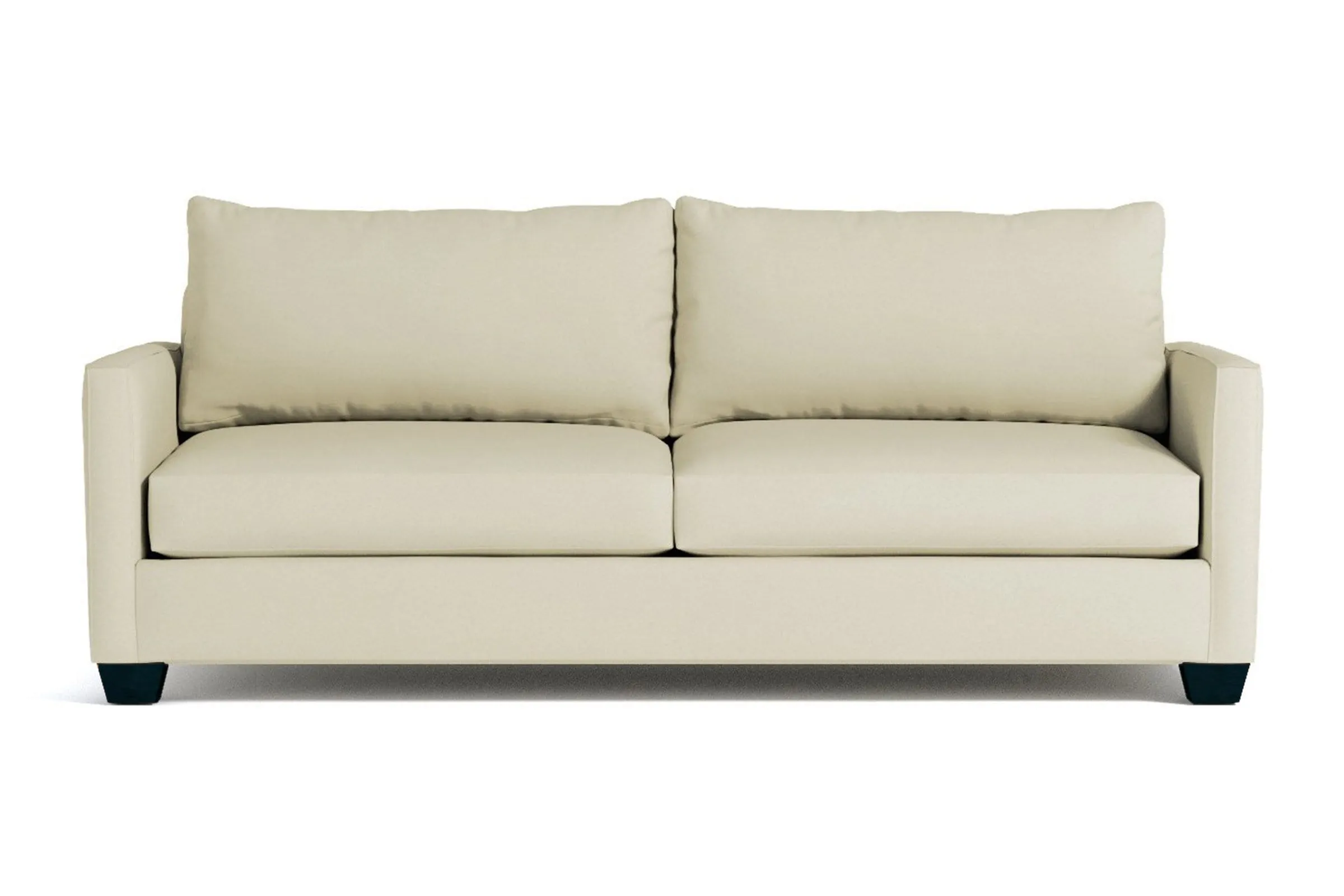 Tuxedo Queen Size Sleeper Sofa Bed :: Leg Finish: Espresso / Sleeper Option: Memory Foam Mattress
