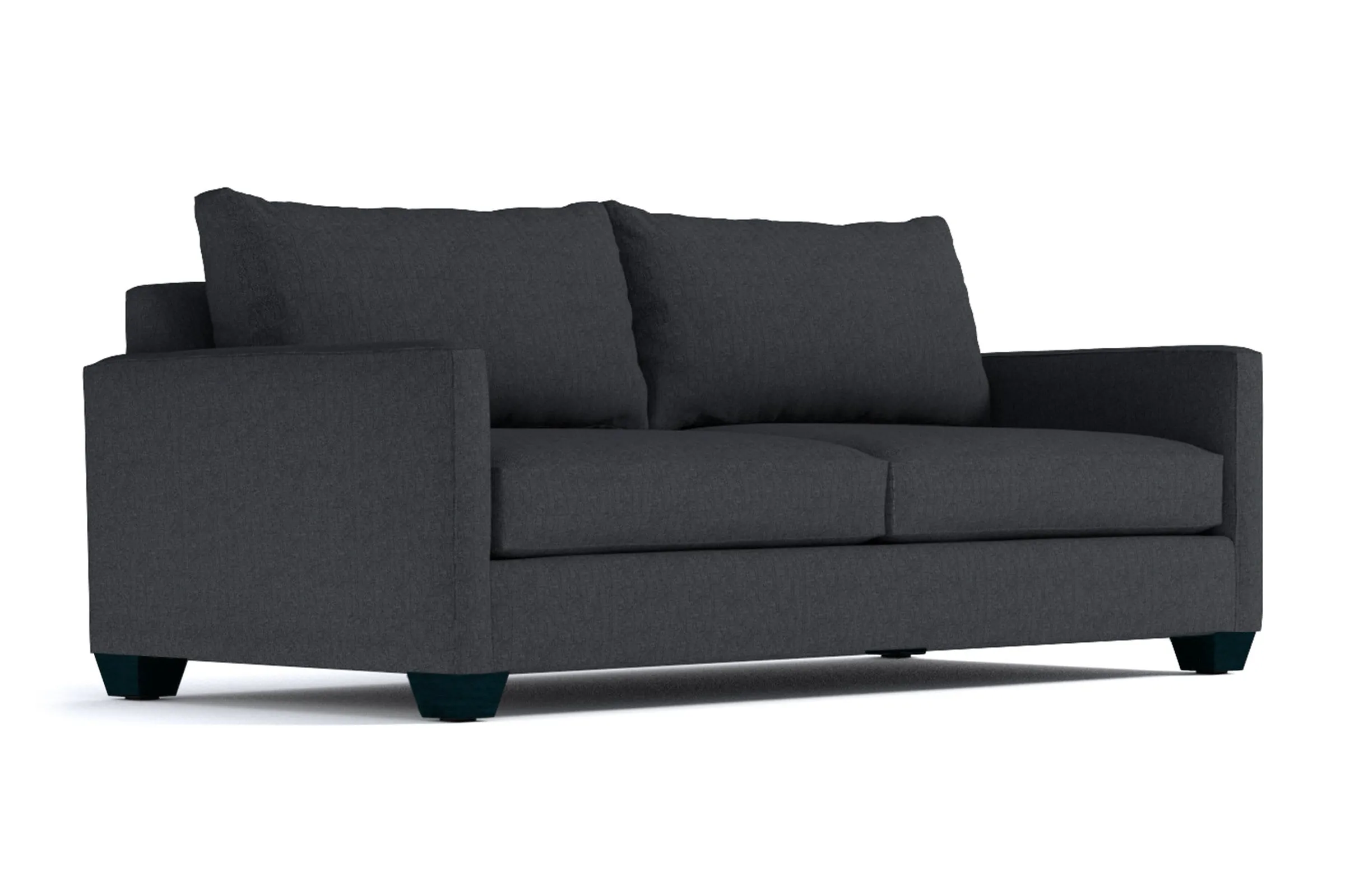 Tuxedo Queen Size Sleeper Sofa Bed :: Leg Finish: Espresso / Sleeper Option: Memory Foam Mattress