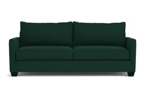 Tuxedo Queen Size Sleeper Sofa Bed :: Leg Finish: Espresso / Sleeper Option: Memory Foam Mattress