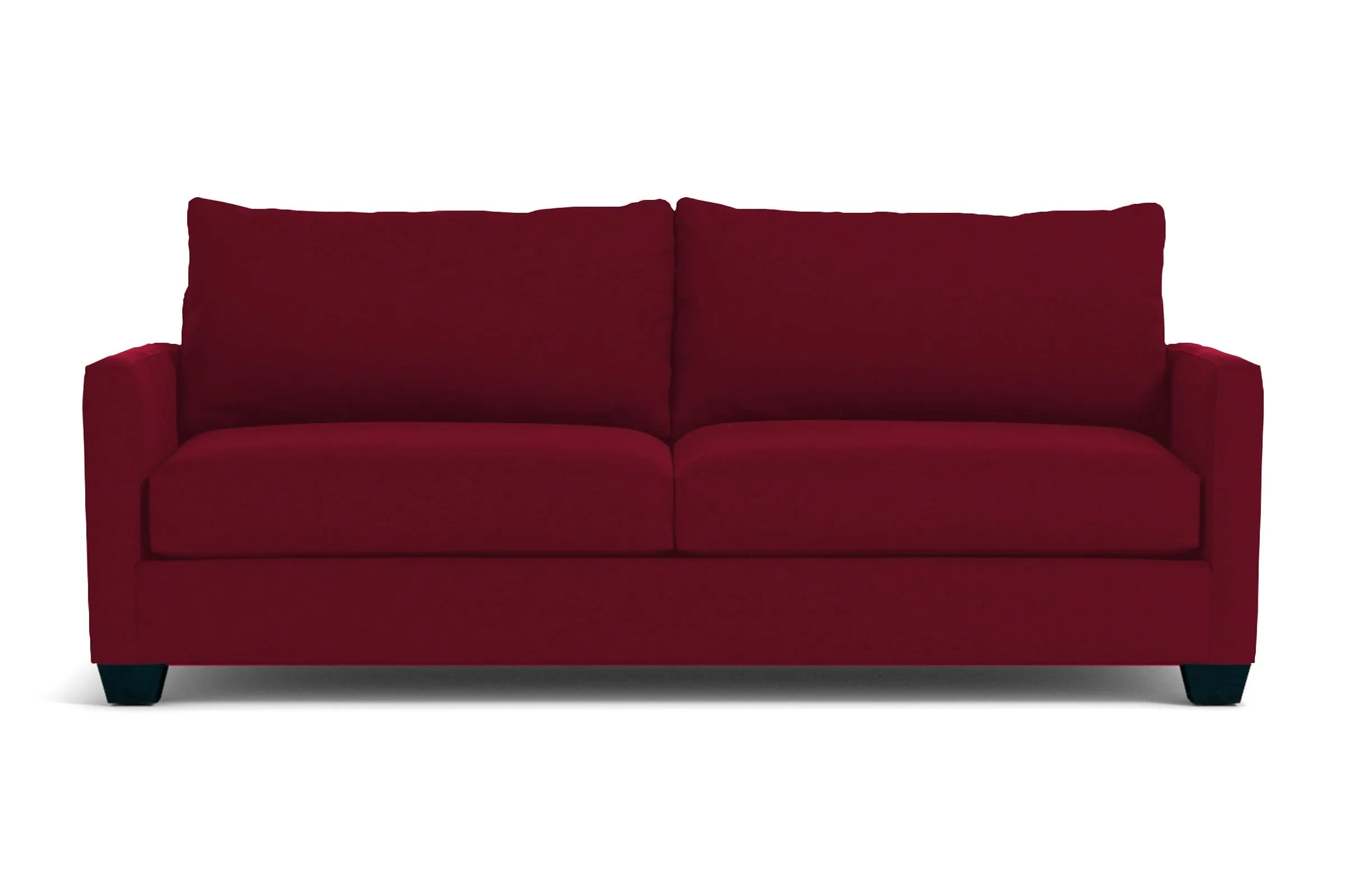 Tuxedo Queen Size Sleeper Sofa Bed :: Leg Finish: Espresso / Sleeper Option: Memory Foam Mattress