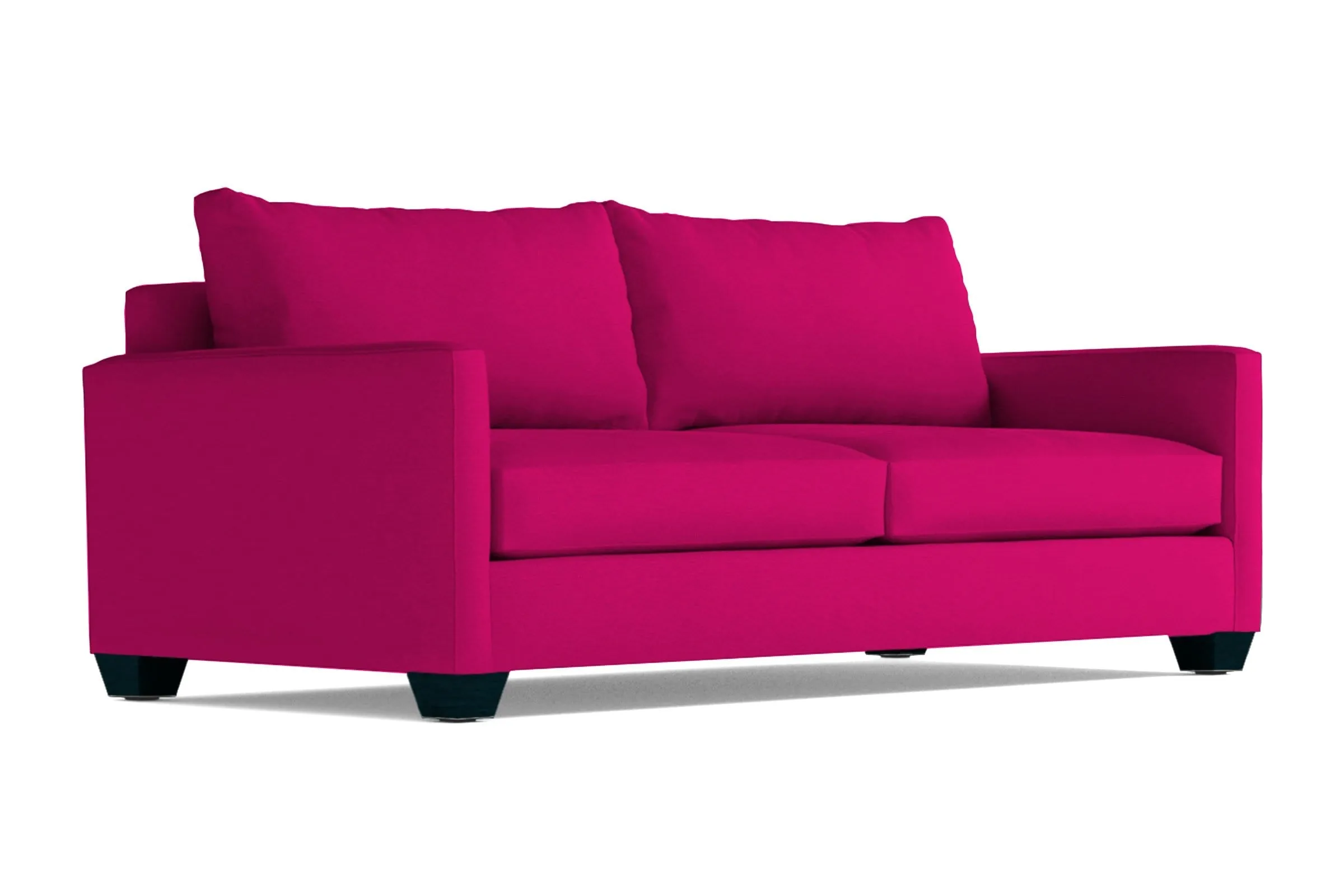 Tuxedo Queen Size Sleeper Sofa Bed :: Leg Finish: Espresso / Sleeper Option: Memory Foam Mattress