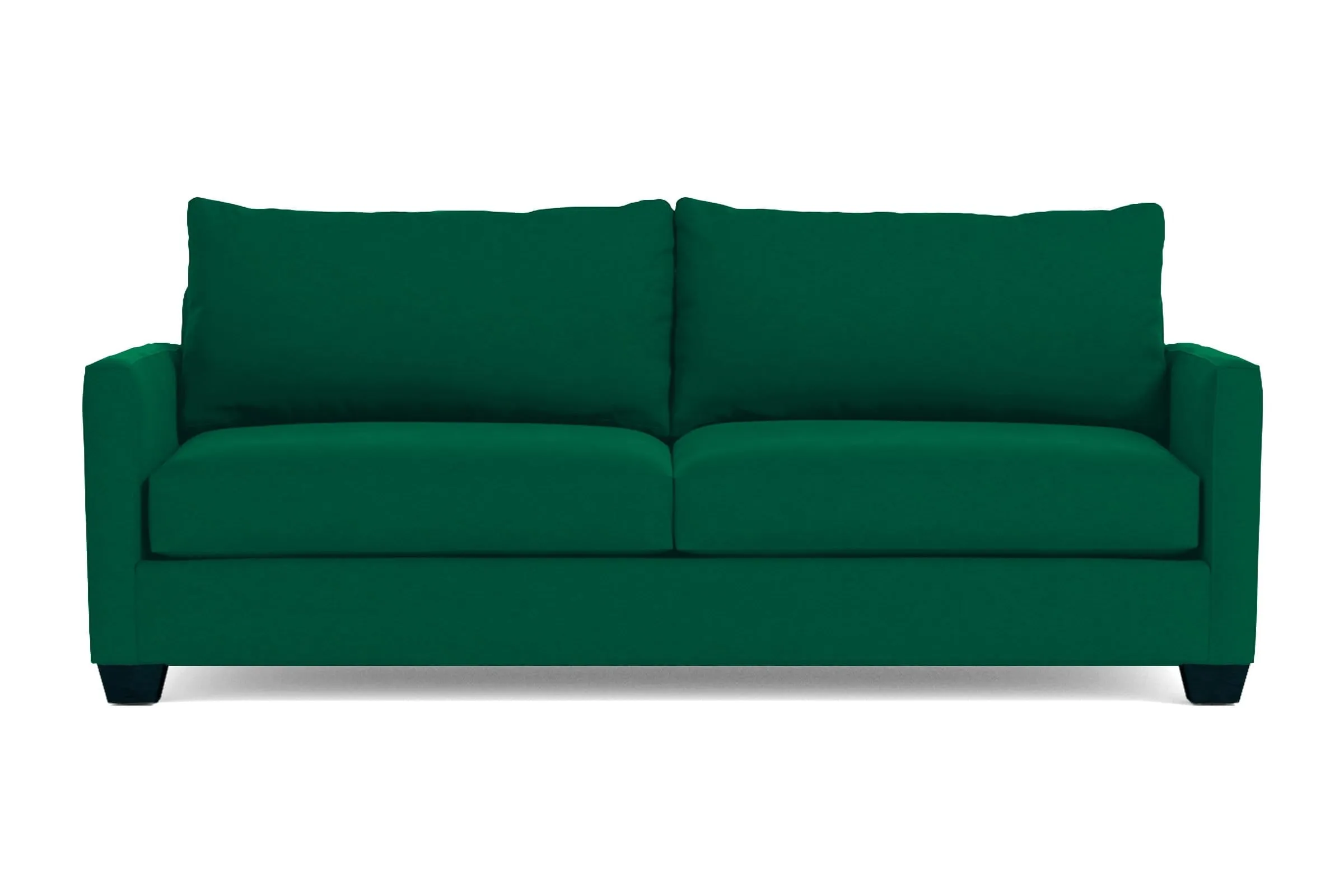 Tuxedo Queen Size Sleeper Sofa Bed :: Leg Finish: Espresso / Sleeper Option: Memory Foam Mattress