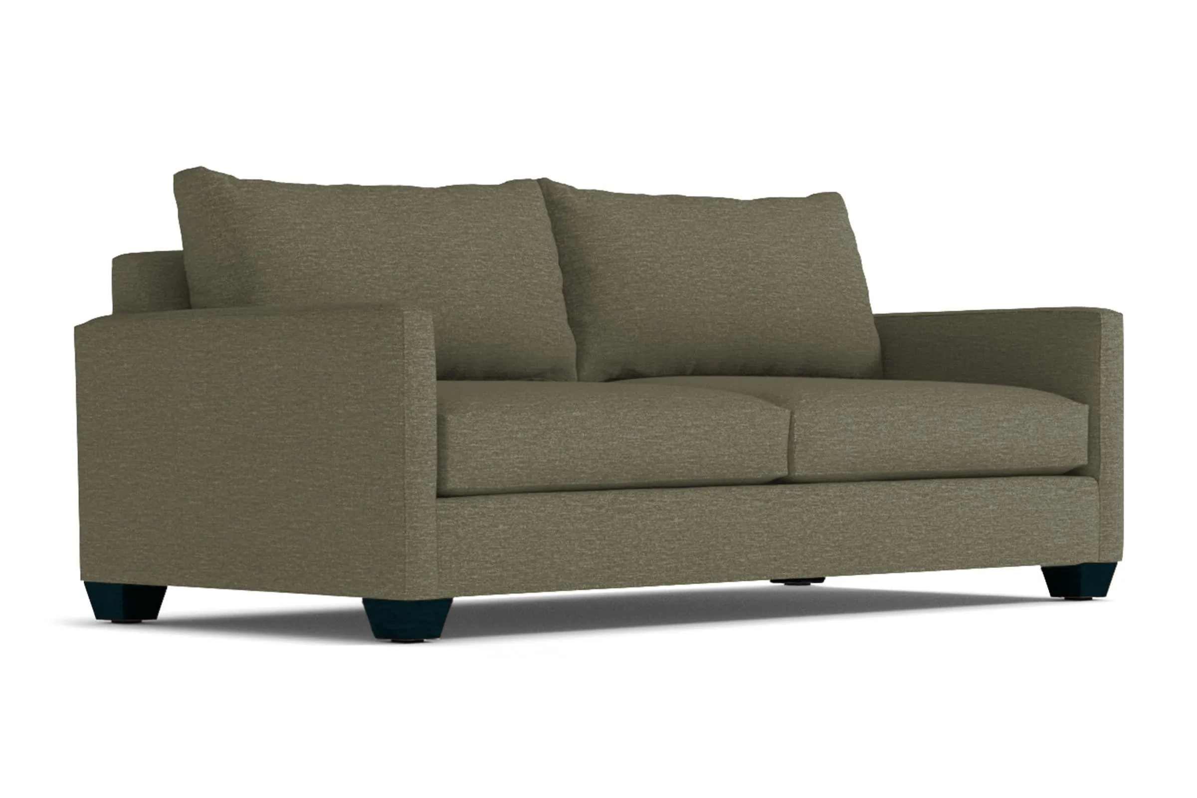 Tuxedo Queen Size Sleeper Sofa Bed :: Leg Finish: Espresso / Sleeper Option: Memory Foam Mattress
