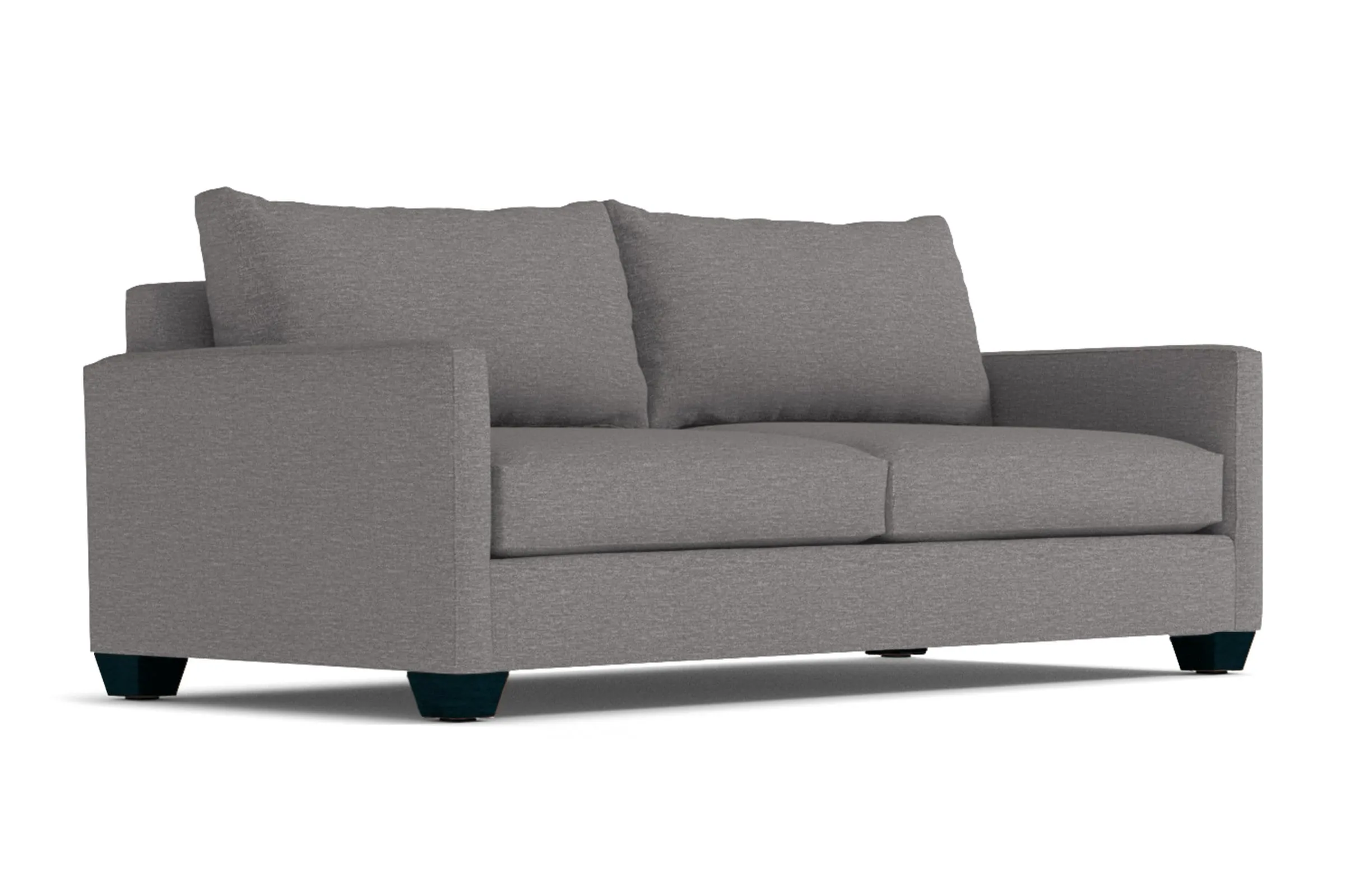 Tuxedo Queen Size Sleeper Sofa Bed :: Leg Finish: Espresso / Sleeper Option: Memory Foam Mattress
