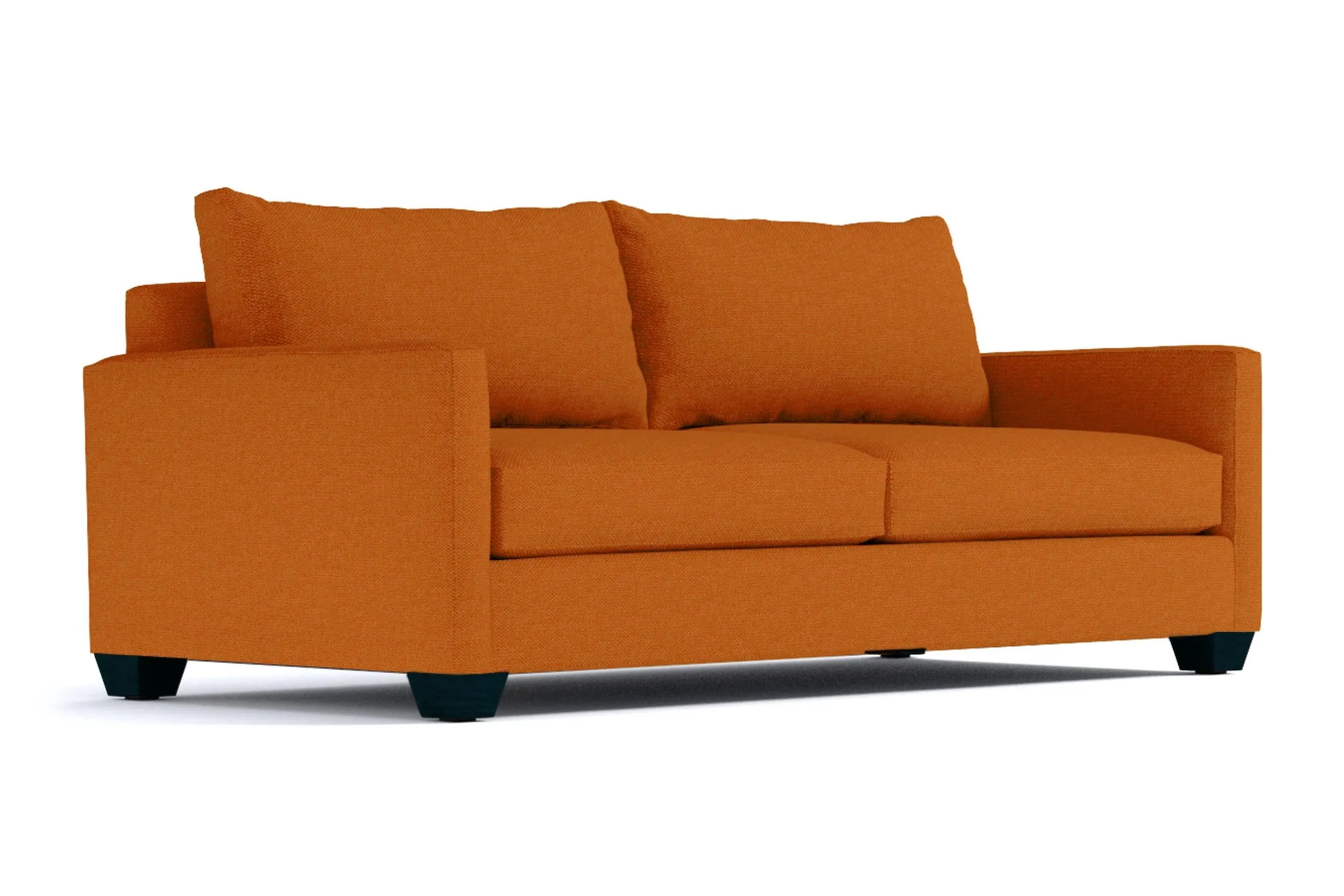 Tuxedo Queen Size Sleeper Sofa Bed :: Leg Finish: Espresso / Sleeper Option: Memory Foam Mattress