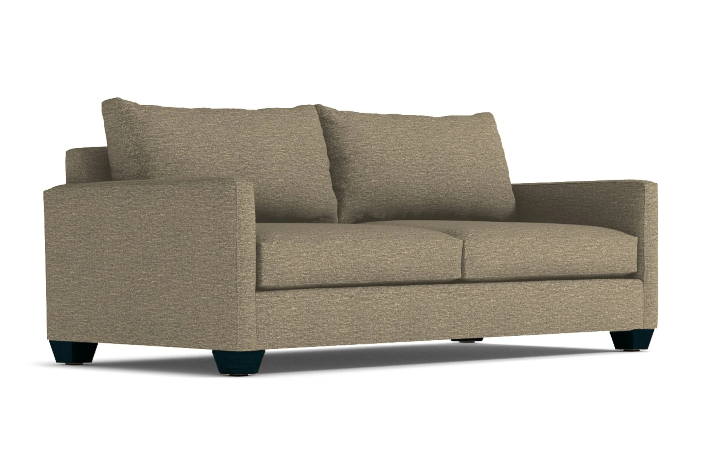 Tuxedo Queen Size Sleeper Sofa Bed :: Leg Finish: Espresso / Sleeper Option: Memory Foam Mattress