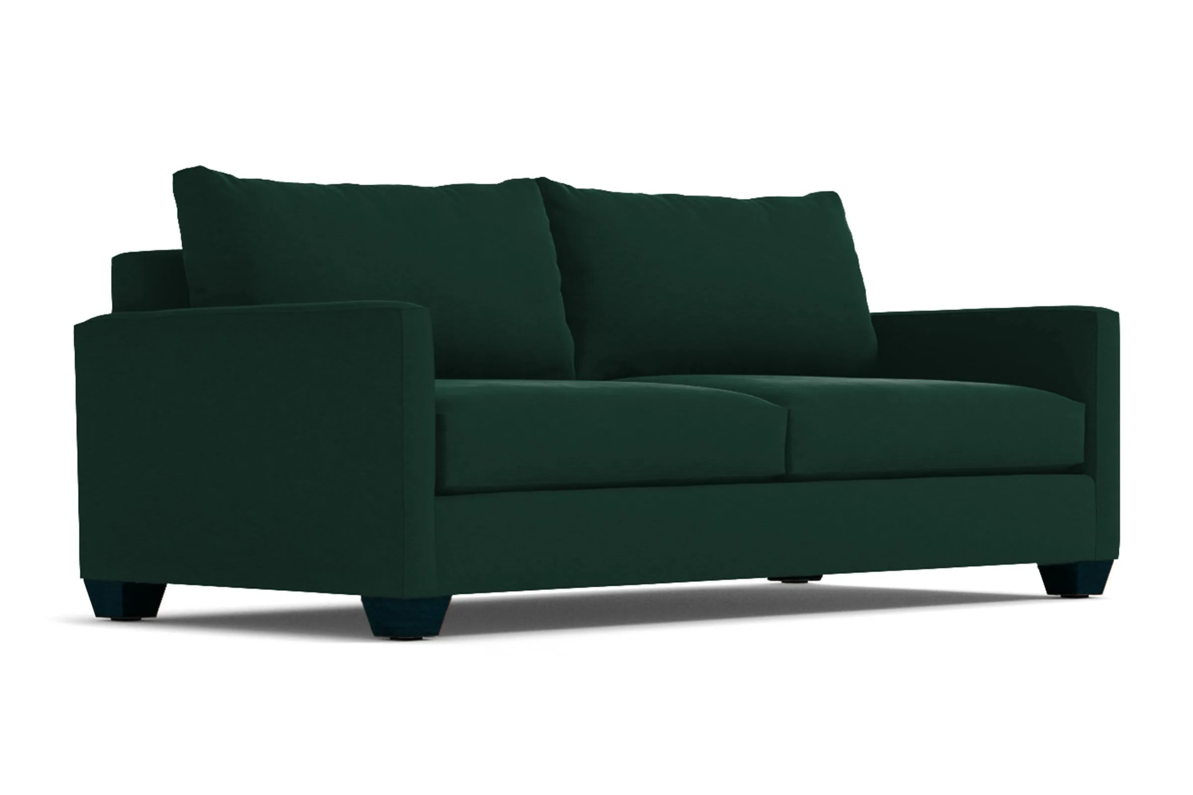 Tuxedo Queen Size Sleeper Sofa Bed :: Leg Finish: Espresso / Sleeper Option: Memory Foam Mattress