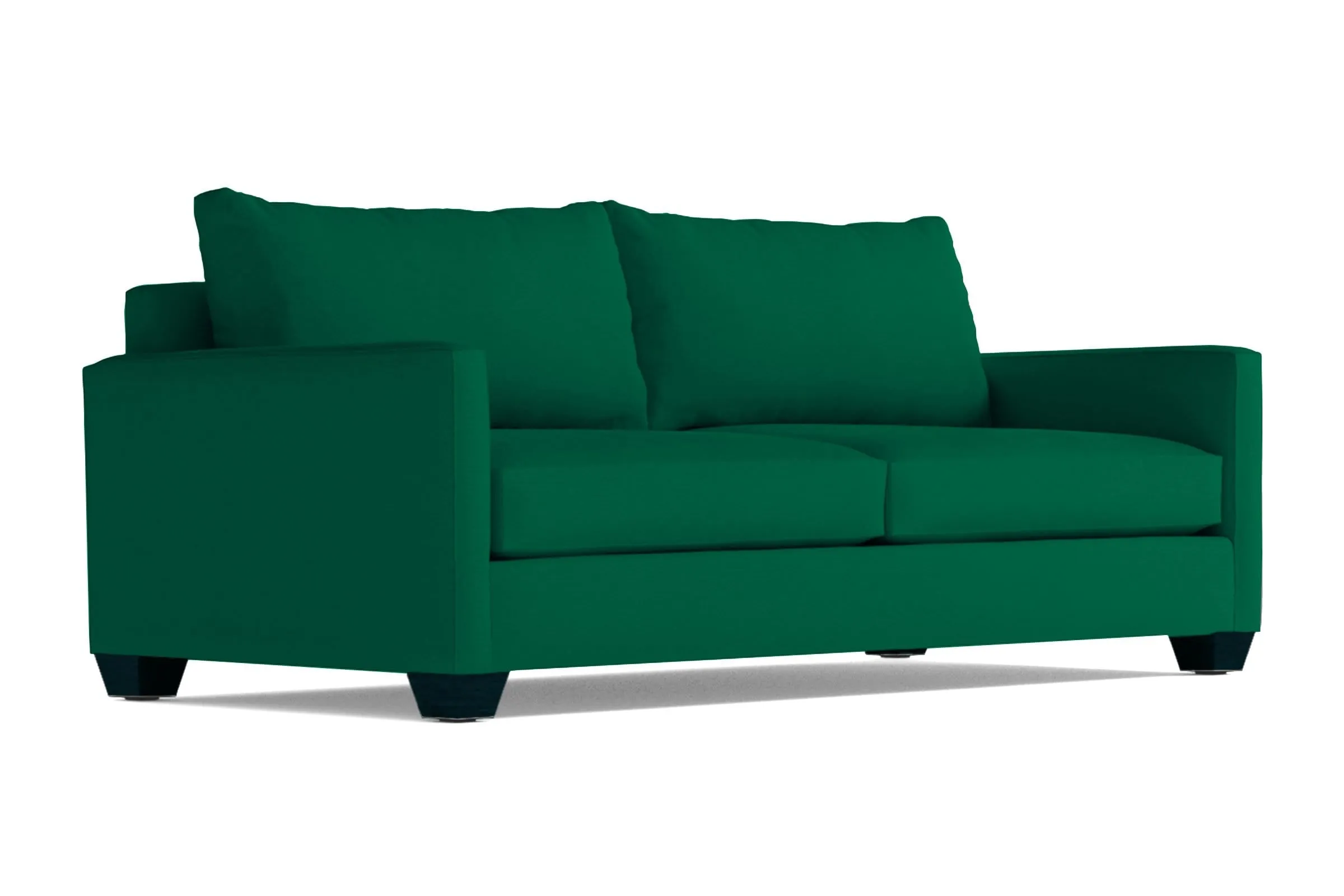 Tuxedo Queen Size Sleeper Sofa Bed :: Leg Finish: Espresso / Sleeper Option: Memory Foam Mattress