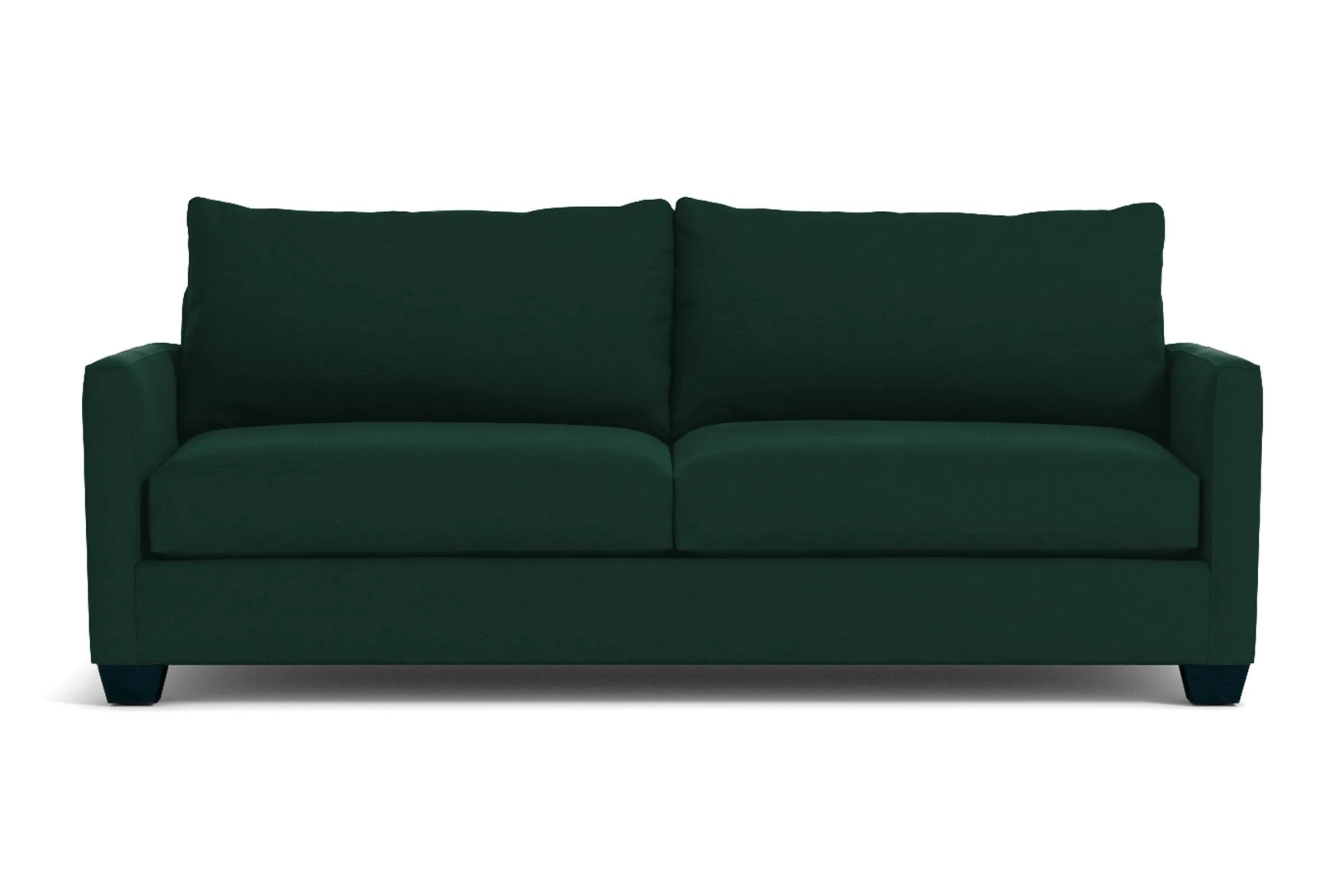 Tuxedo Queen Size Sleeper Sofa Bed :: Leg Finish: Espresso / Sleeper Option: Memory Foam Mattress
