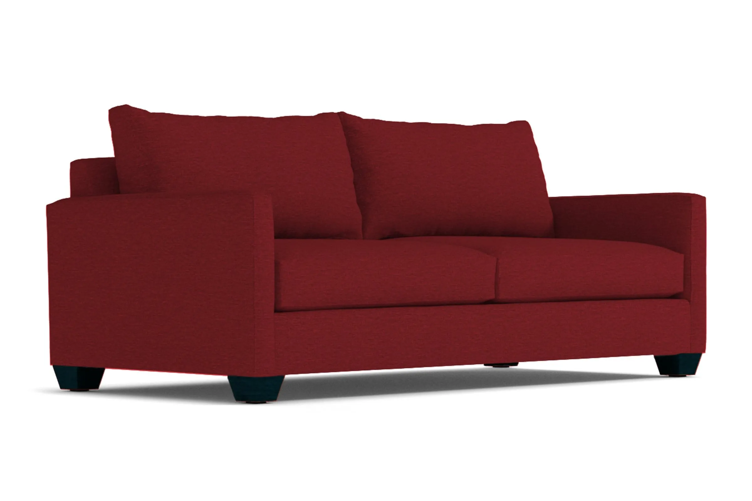 Tuxedo Queen Size Sleeper Sofa Bed :: Leg Finish: Espresso / Sleeper Option: Memory Foam Mattress