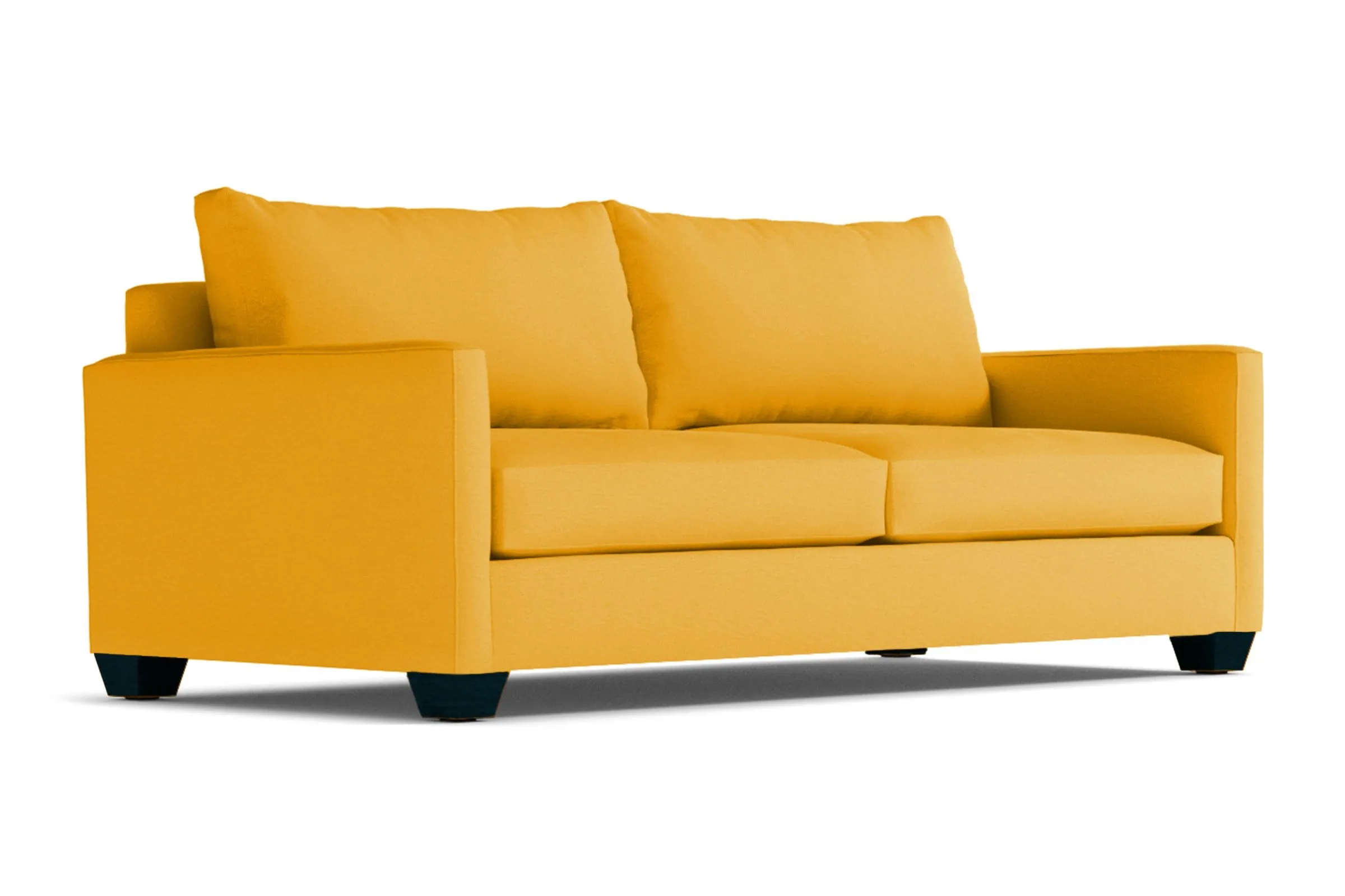 Tuxedo Queen Size Sleeper Sofa Bed :: Leg Finish: Espresso / Sleeper Option: Memory Foam Mattress
