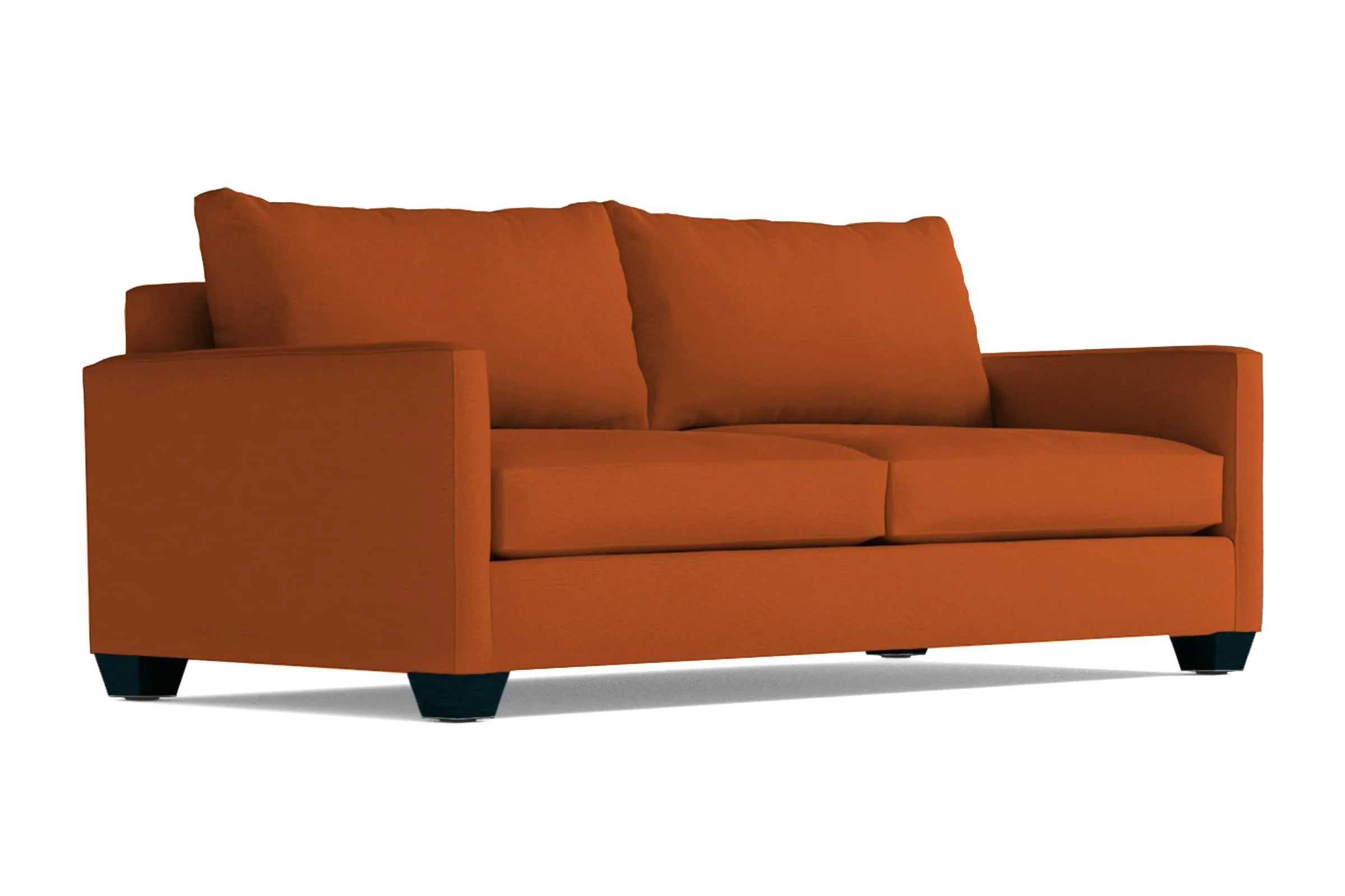 Tuxedo Queen Size Sleeper Sofa Bed :: Leg Finish: Espresso / Sleeper Option: Memory Foam Mattress