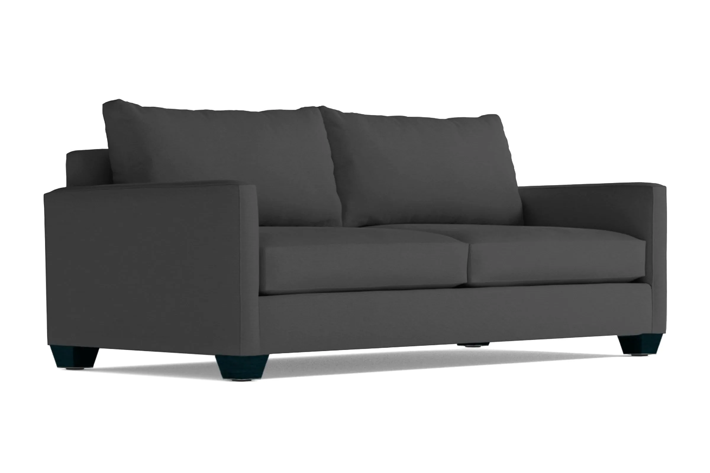 Tuxedo Queen Size Sleeper Sofa Bed :: Leg Finish: Espresso / Sleeper Option: Memory Foam Mattress