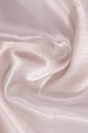 White Copper Metallic Organza Fabric