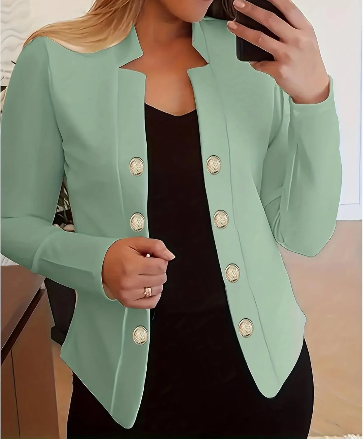 Womens Blazers for Work Casual Jacket Office Business Blazer Jackets Open Front Lightweight Long Sleeve Fall Outfits