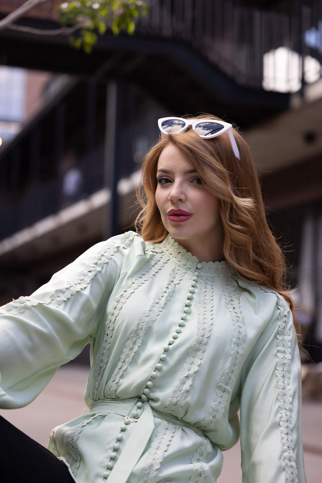 Zurini Detailed Blouse