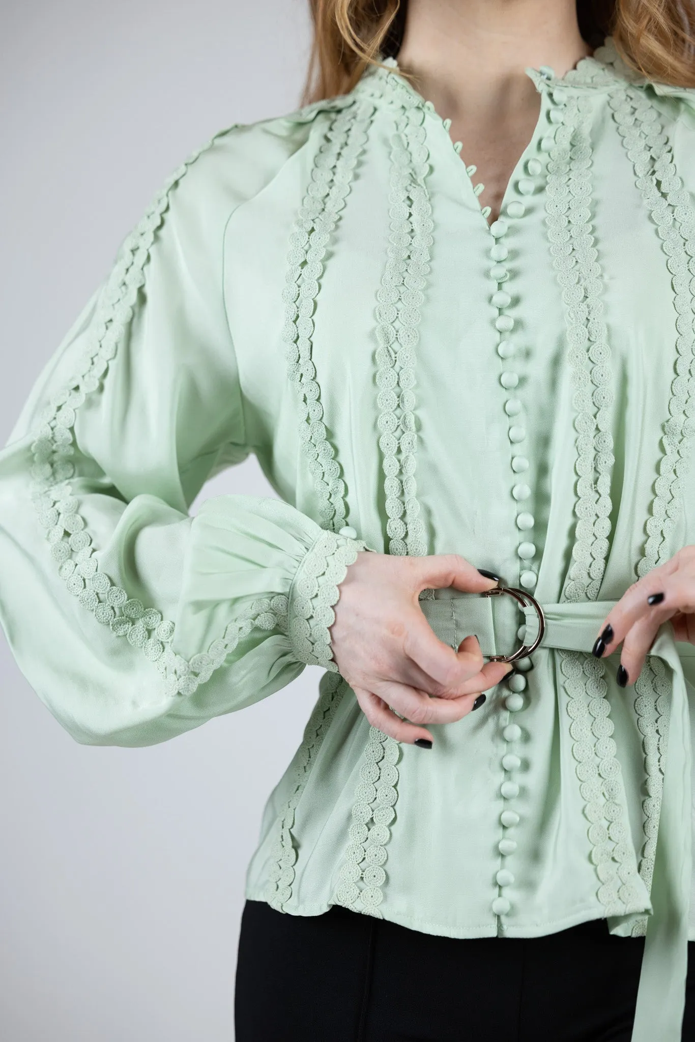 Zurini Detailed Blouse
